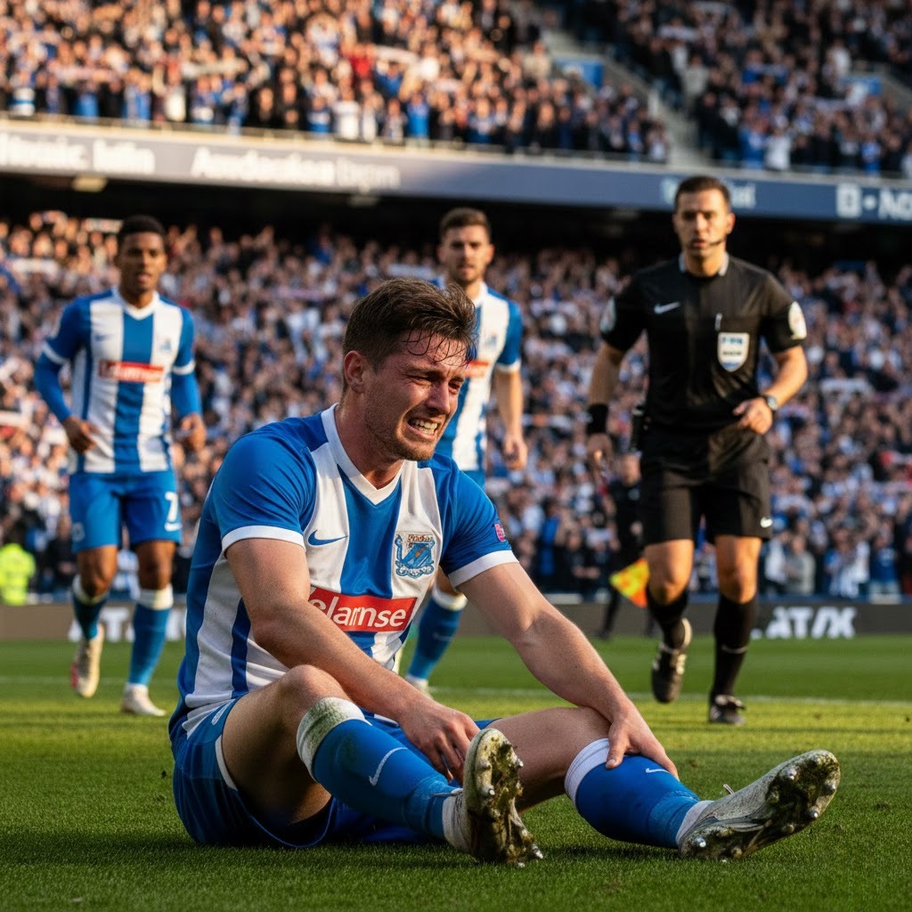 Cedera pemain bola di tengah pertandingan berdampak pada strategi dan hasil laga